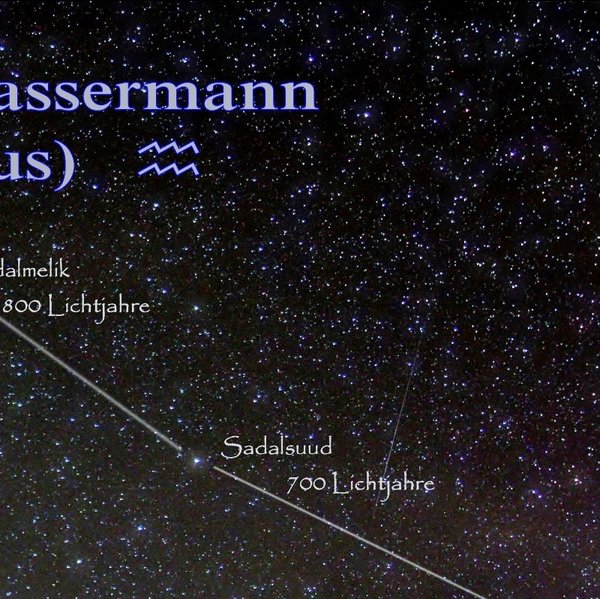 Sternbild Wassermann - Leinwandbild, 30x40 cm