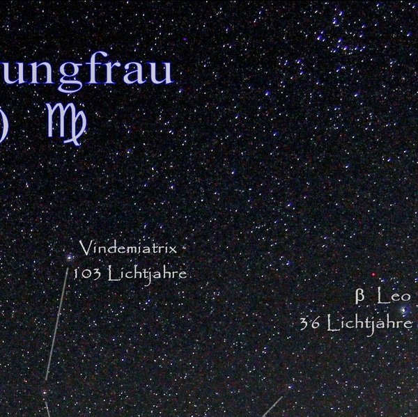 Sternbild Jungfrau - Leinwandbild, 30x40 cm