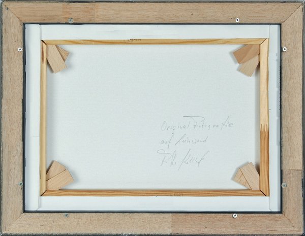 Sternbild Stier - Leinwandbild mit Rahmen, 33x43 cm