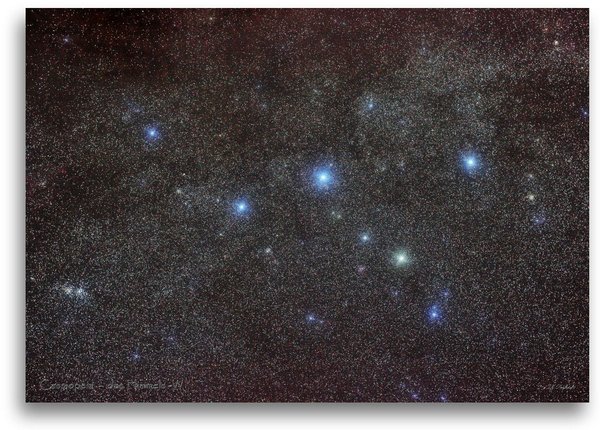 Kassiopeia, das Himmels-W -  Leinwandbild, 70x100 cm