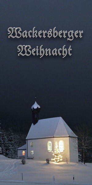 Wackersberger Weihnacht - Weihnachtskarte / DER FOTO-TREFF Galerie-Shop