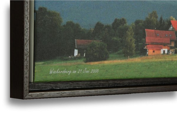 Wackersberg am 21. Juni 2008 - Leinwandbild mit Rahmung 44x84 cm